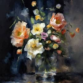 Букет в стакане