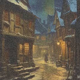 Хмурый вечер.