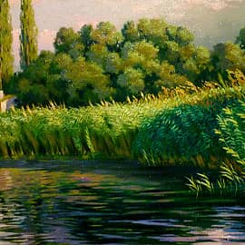 Вечерний луч солнца