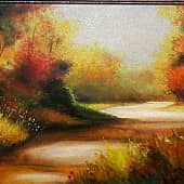 Осенняя лесная тропа, художник Артём (Artevgen_art)