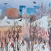 Крыши птицы люди