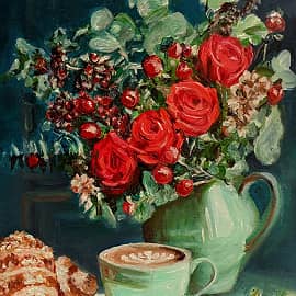 Кофе и розы