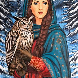 Девушка и сова