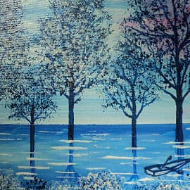 Рассвет после сильного ливня