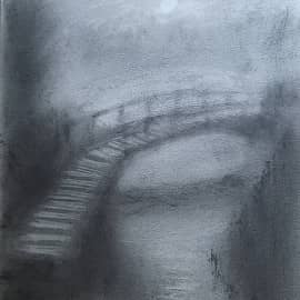 Пейзаж в черно-белых тонах