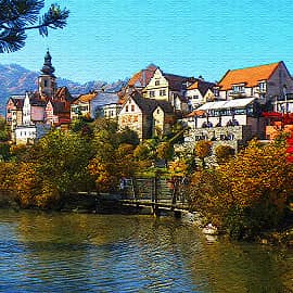 Маленький австрийский городок