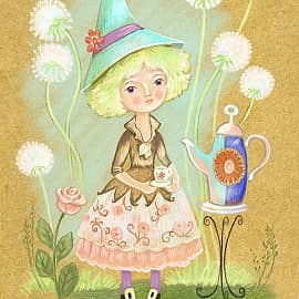 Феечка с одуванчиками