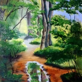 Этюд. Город Горячий ключ. После дождя