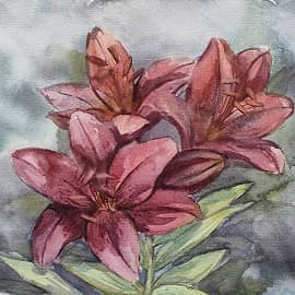 Букетик лилий