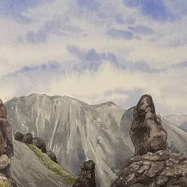 Вид на ущелье Терскол