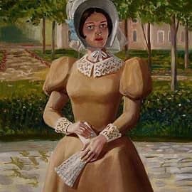 Девушка с веером