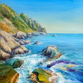 Скалистый берег Черного моря