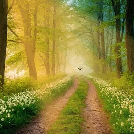 Лесная дорога.