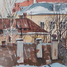 Крыши района Филевский парк.