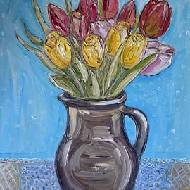 Тюльпаны в вазе