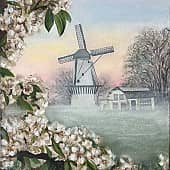 Мельница ранним утром