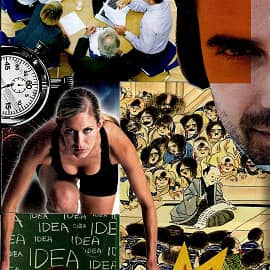 Мозговой штурм. Коллаж.