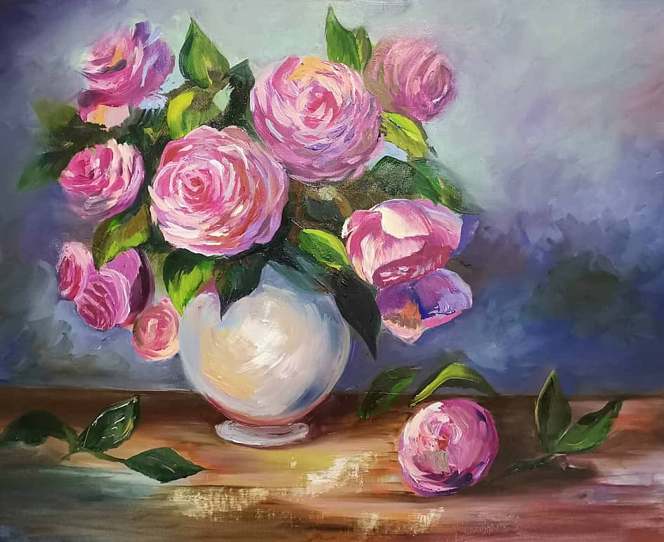 Букет пионовидных роз