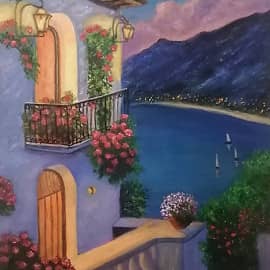 Вечер на море