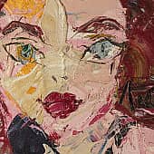 Картина Игра с зеркалом Абстрактный женский портрет Екатерина Лебедева художник (2), художник Екатерина Лебедева