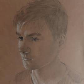 Портрет карандашом А4.