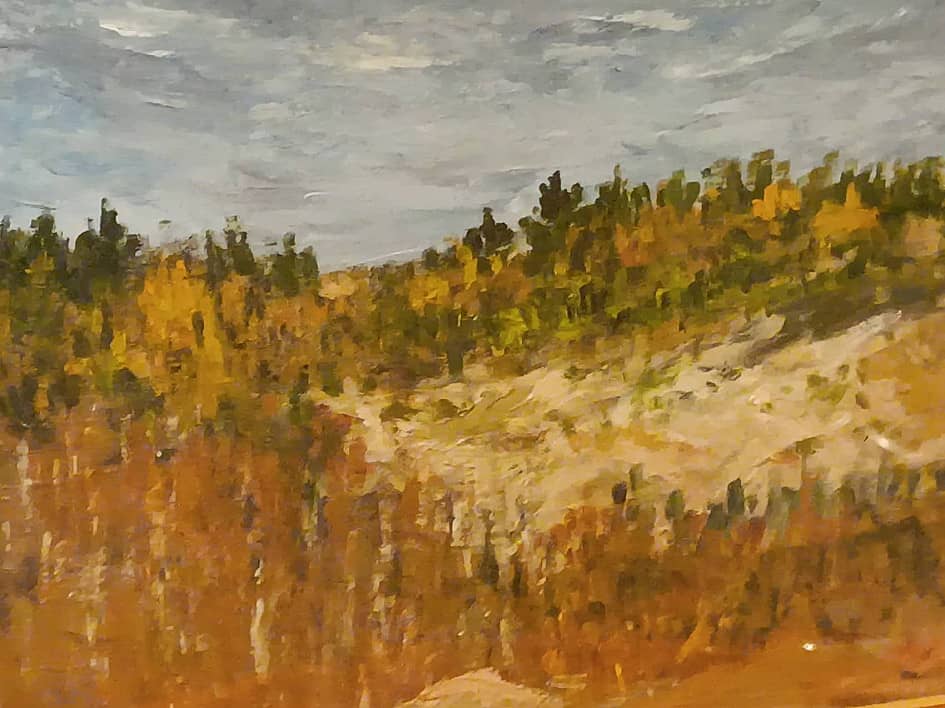 Этюд. Осенний лес.