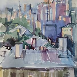 "Москва вырастает высокой, широкой средь юной, зеленой листвы..."