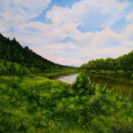 Инской пейзаж  Inya River Landscape
