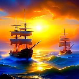 Морской пейзаж 13