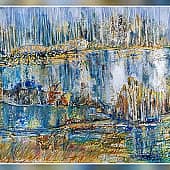 Весенний  разлив. (1), художник Елена Наумова