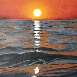 Море. Закат