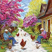 Сирень цветёт.