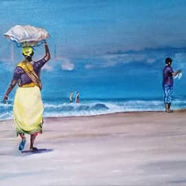 На берегу океана