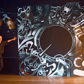 Декоративный светящийся плафон