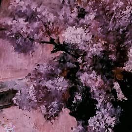 Сиреневая весна на окне