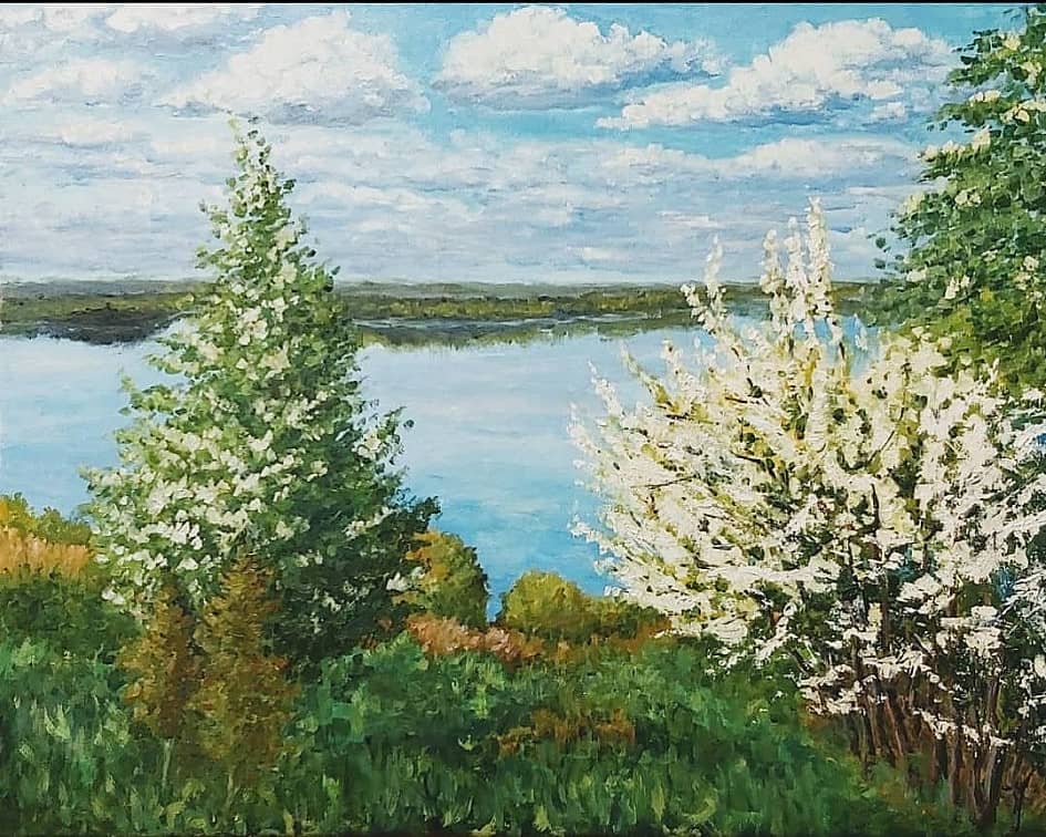 Весна в Белгородской области. Белгородское водохранилище.