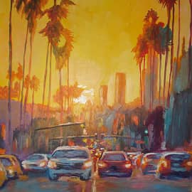 Солнышко на закате.