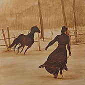 Леди и её лошадь.