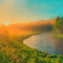 туман над рекой.2