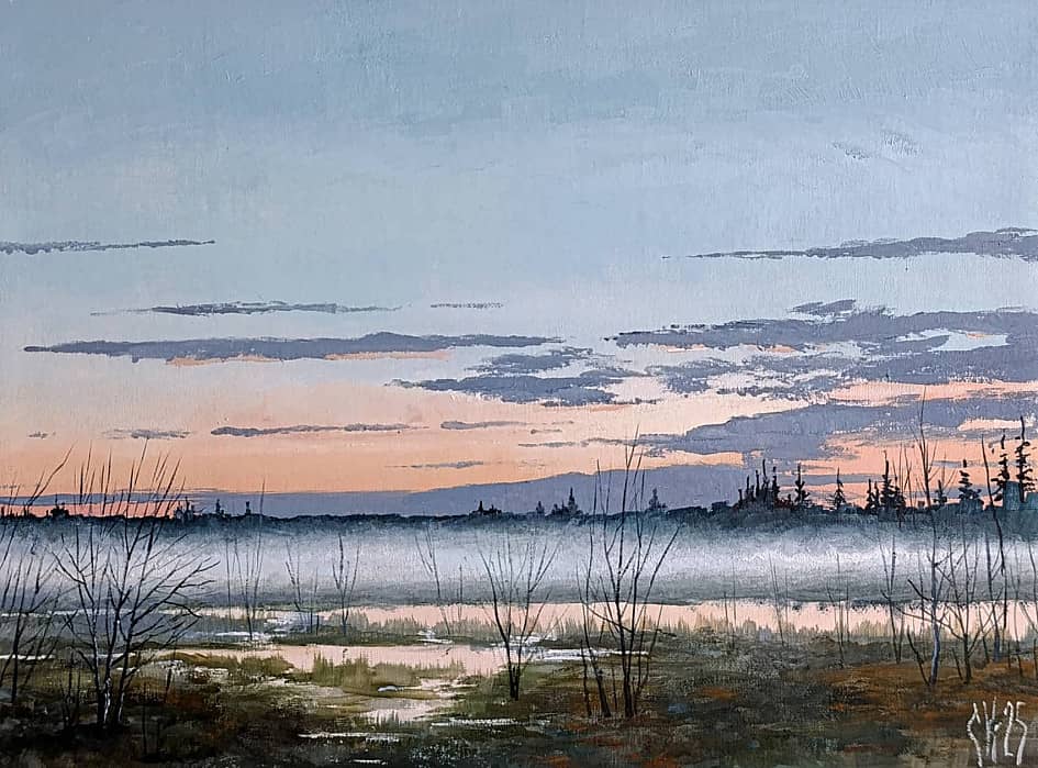 Светает...На заливных лугах