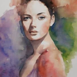 Картина "Серые глаза"