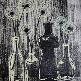 Одуванчики в бутылках