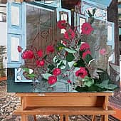 Георгины (2), художник Валерий Вальков