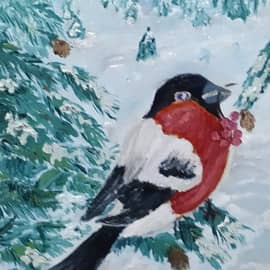 пьяный снегирь