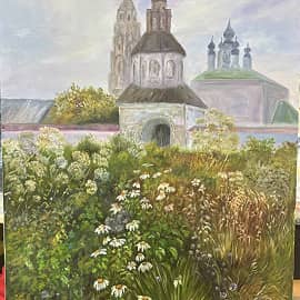 "Суздаль" в работе .. второй слой ,этапы