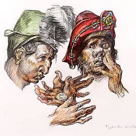 Иллюстрация к сказке "Олений гульден"