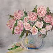 Розовый букет