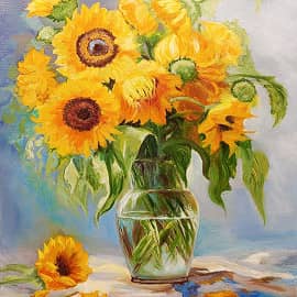 Букет подсолнухов