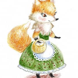 Лисичка с корзиночкой