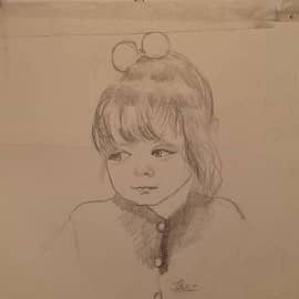 "Девочка"  (быстрый набросок)